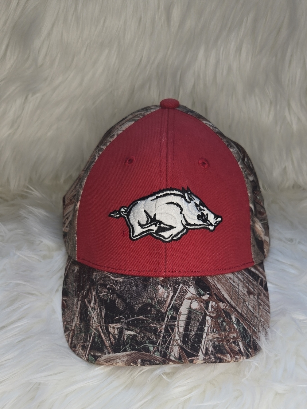 University of Arkansas Razorbacks Camouflage Hogs Dad Hat Cap Adjustable Back